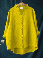Eline | Elegant Linen Summer Blouse