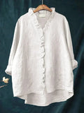 Eline | Elegant Linen Summer Blouse