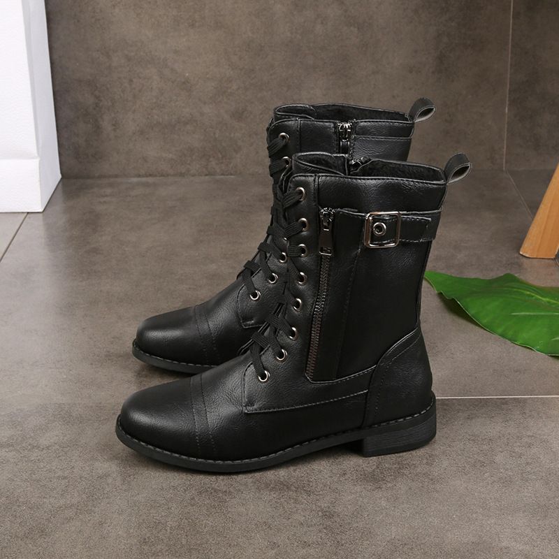 Liana™ Stylish Round-Toe Ankle Boots