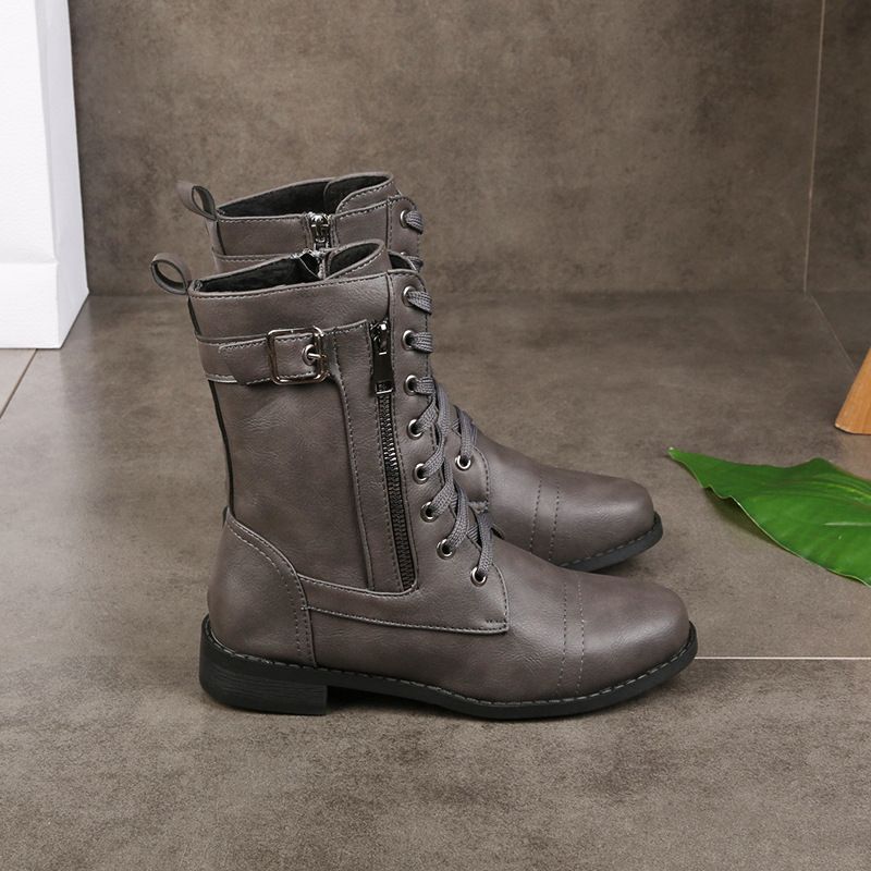 Liana™ Stylish Round-Toe Ankle Boots