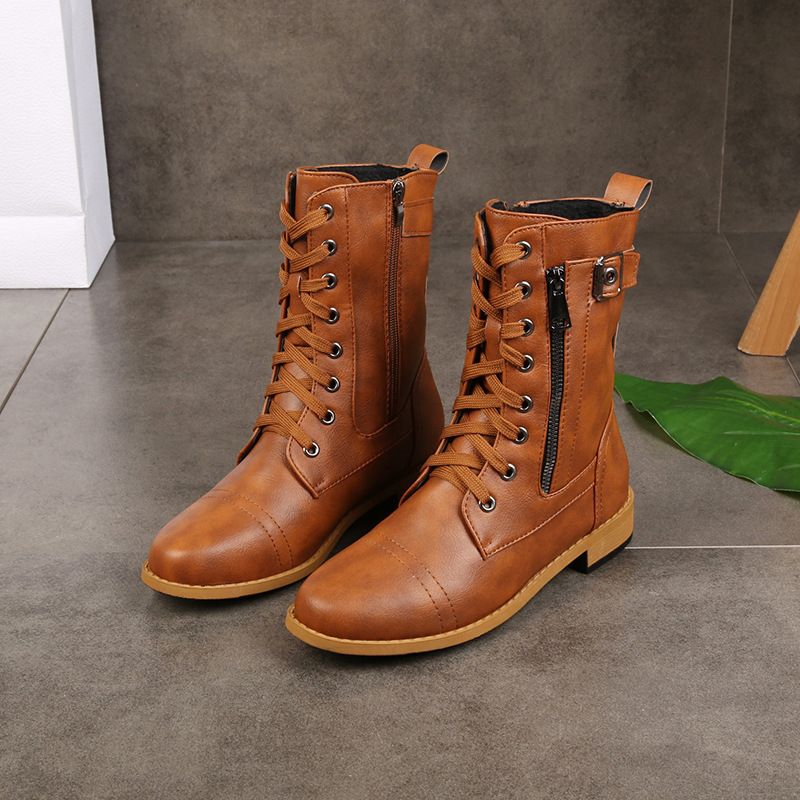 Liana™ Stylish Round-Toe Ankle Boots