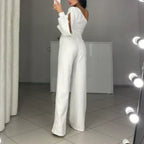 Ally™ One-Shoulder Flared Mini Romper