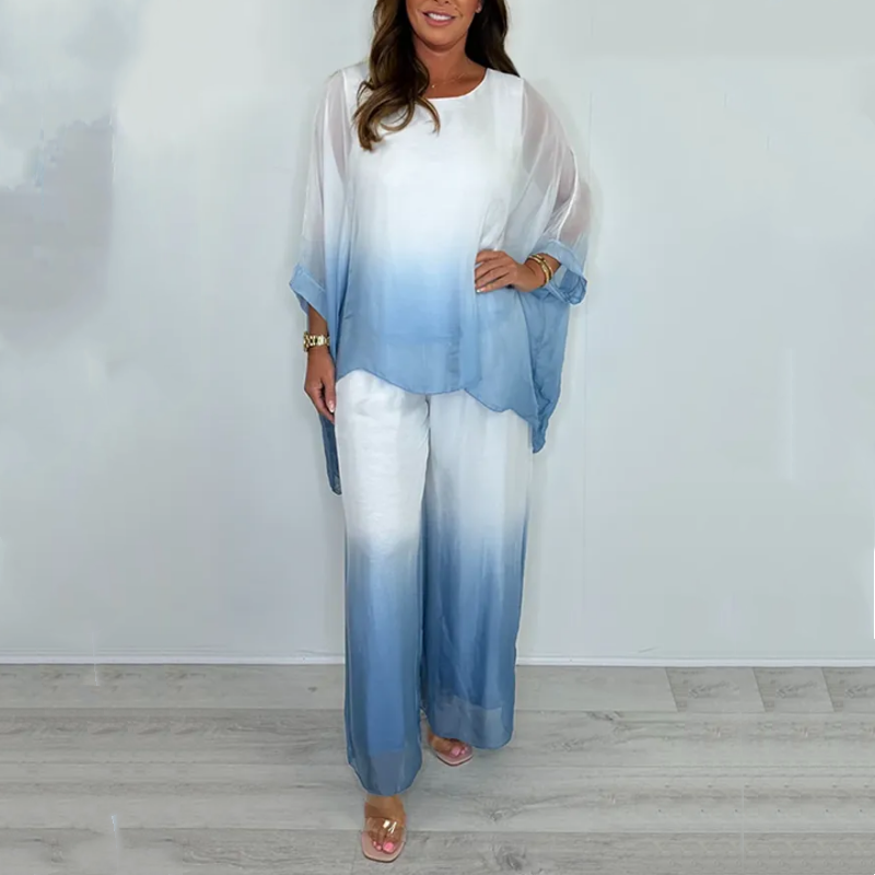 Gradient Two Piece Set Loose Lightweight Casual