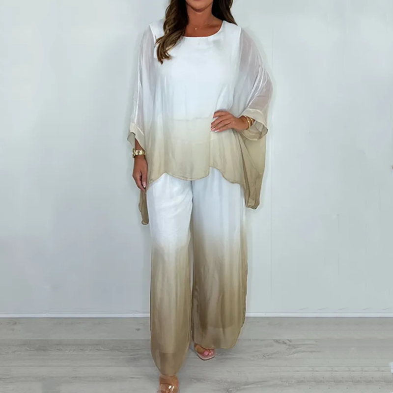 Gradient Two Piece Set Loose Lightweight Casual