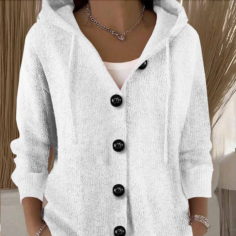 Women’s Solid Color Long Sleeve Cardigan Sweater