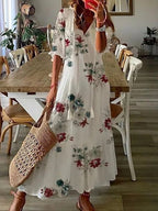 Luna | Effortlessly Chic Bohemian Midi Dress